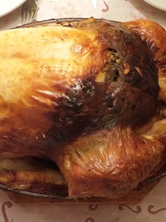 Una foto de Pavo relleno asado al horno