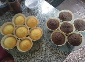 Una foto de Muffins de vainilla en 3 pasos!