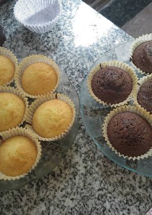 Una foto de Muffins de vainilla en 3 pasos!
