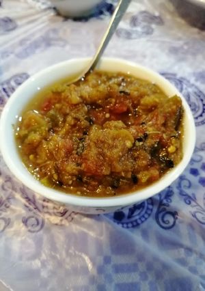 عکسی از دستور ترشی بادمجان فوری