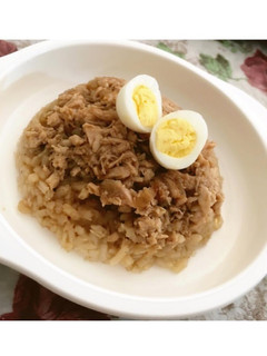 Foto resep Nasi tim ayam jamur MPASI