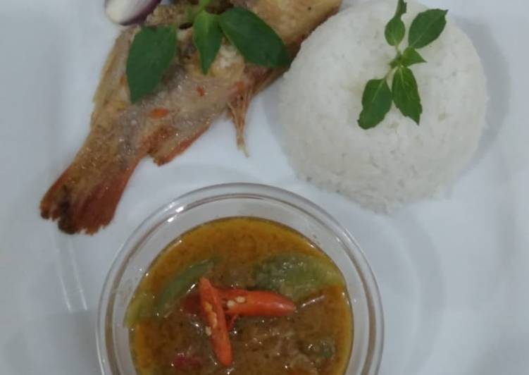 Bahan memasak Ikan mas masak santan mantul Lezat