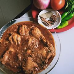 Chicken oil roast A picture of Chicken oil roast.