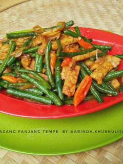 Foto resep Tumis Kacang Panjang Tempe