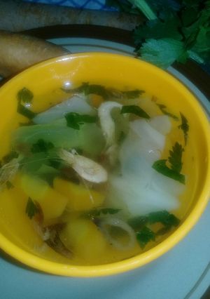 Foto resep Sayur Sop Udang dan sayuran