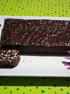 Una foto de Turrón Suchard de chocolate a mi manera