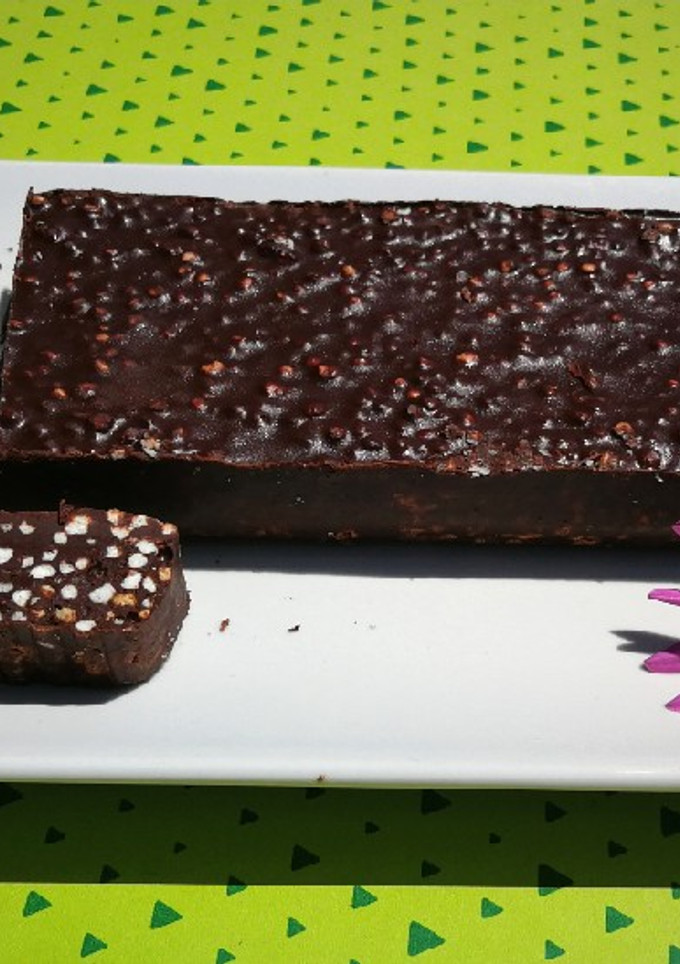 Una foto de Turrón Suchard de chocolate a mi manera