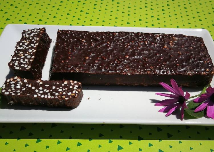 Turrón Suchard de chocolate a mi manera