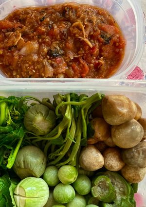 รูปของ แจ่วมะเขือเทศ🌶️ปลาช่อนย่าง🍅
