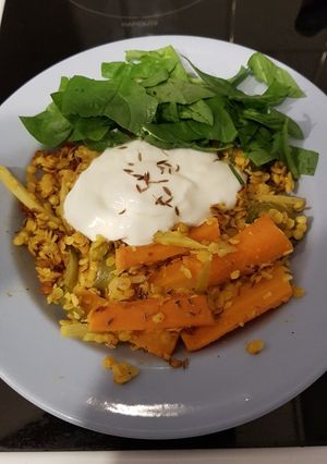 A picture of Lentil & whey curry (Perfect Cooker recipe).