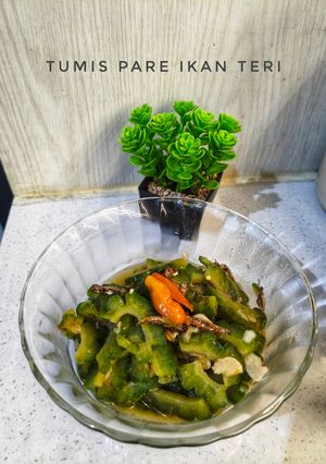 Foto resep Tumis Pare Ikan Teri