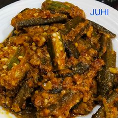 Bhindi Peanut Masala A picture of Bhindi Peanut Masala.