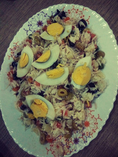 صورة لوصفة سلطة أرز ساهلة وبنينة