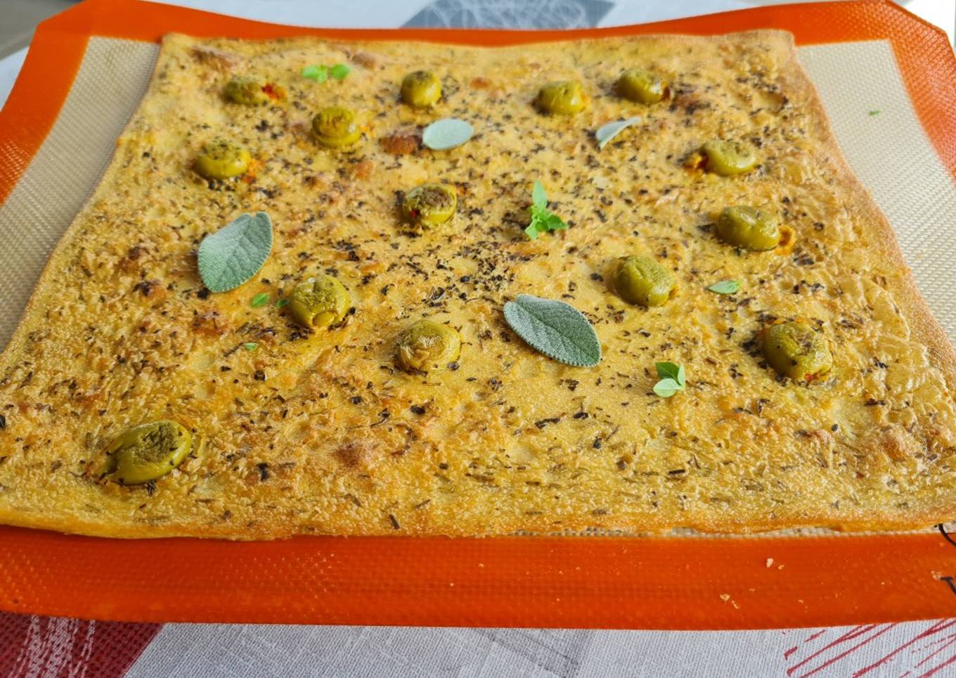 Farinatta con olivas