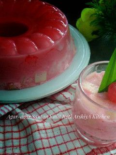 Foto resep Agar agar santan kulit roti