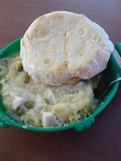A picture of Spaghetti Squash Chicken Alfredo.