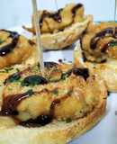 Montadito especial de pato en airfryer