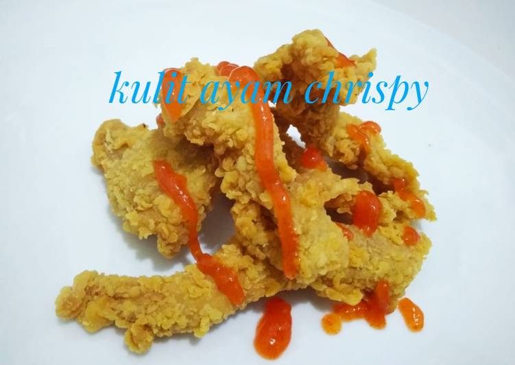 Resep Kulit ayam crispy mirip chicken karage kemasan #seninsemangat, Lezat