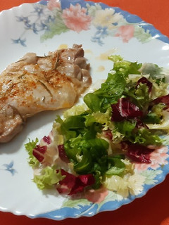 Una foto de Contramuslo de pollo a la plancha
