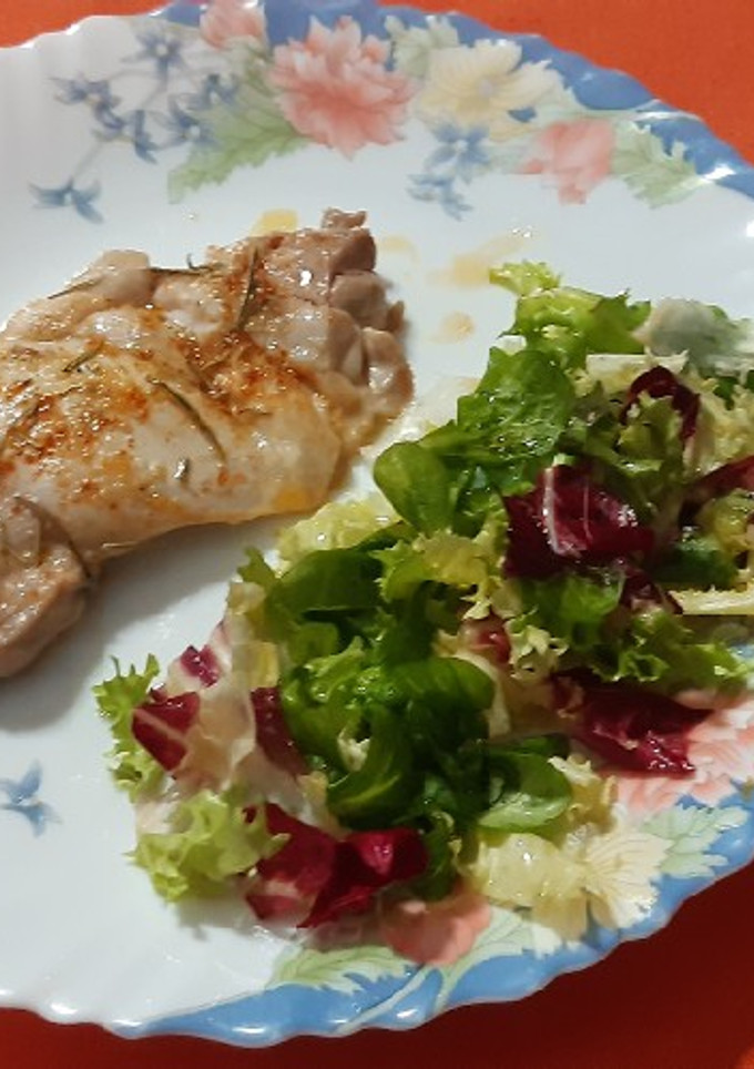 Una foto de Contramuslo de pollo a la plancha