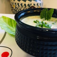 A picture of Mix vegetables soup.