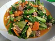 Gambar capcay daging brokoli