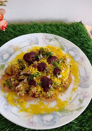 A picture of Sweet potato papry chat.