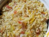Jollof din shinkafa da kabiji