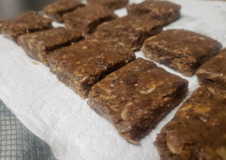Recipe of Super Quick Homemade Chocolate Cookie Energy Bars