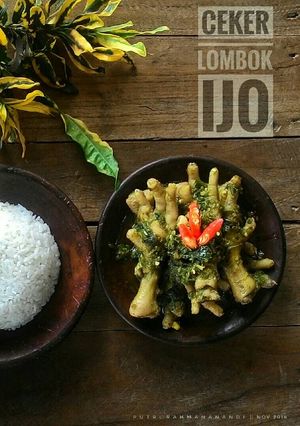 Foto resep Ceker Lombok Ijo