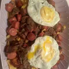 Una foto de Chorrillana casera
