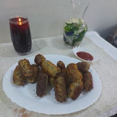 Chicken potato cutlets A picture of Chicken potato cutlets.