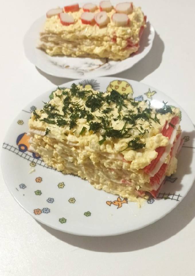 Закуска з крабових паличок 🦀