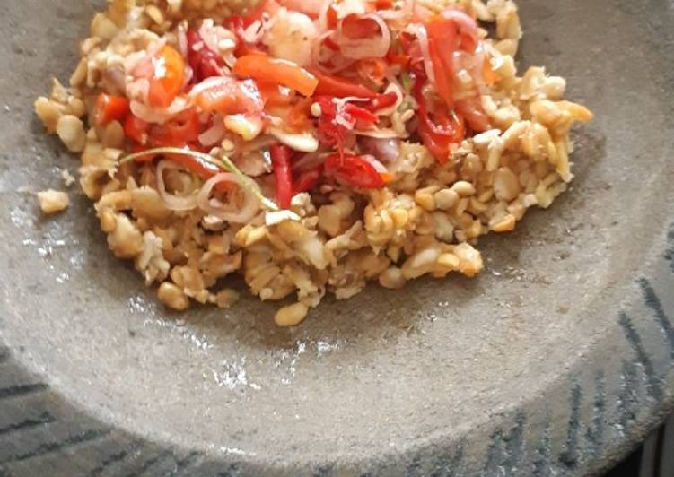 Bumbu memasak Tempe Penyet Sambal Matah Praktis, Sempurna