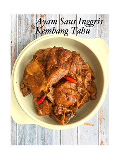 Foto resep Ayam Saus Inggris Kembang Tahu