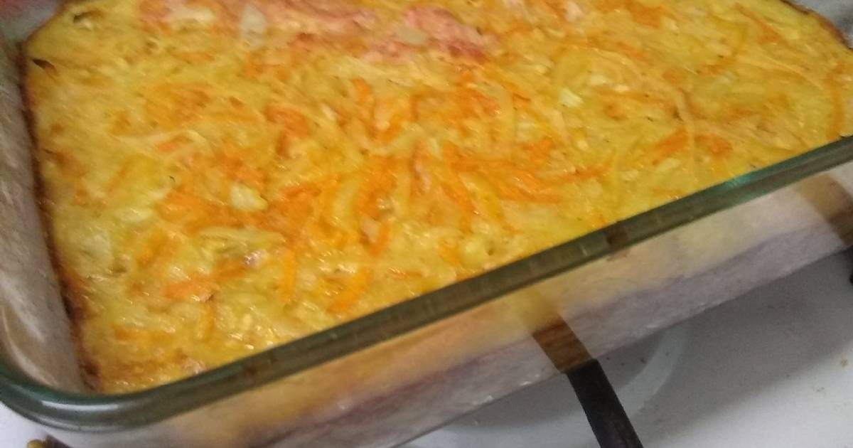Tortilla papa y zanahoria Receta de Deby Cookpad
