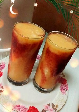 صورة لوصفة عصير المنجا 😍😍