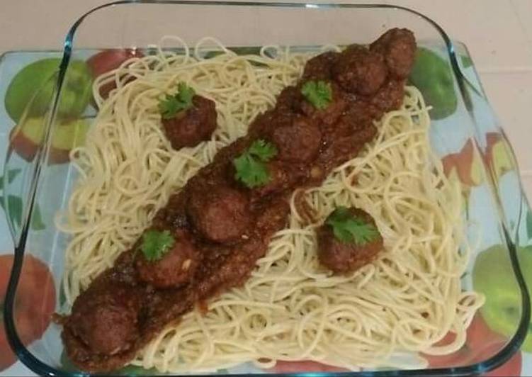 How to Make Appetizing Meat Ball Spaghetti😋🍝