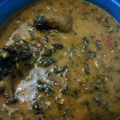 A picture of Olugbu soup.