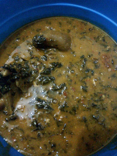 A picture of Olugbu soup.