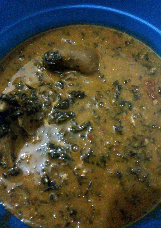A picture of Olugbu soup.