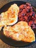 Chuletas de cerdo salpimentadas con champiñón
