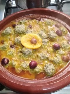 صورة لوصفة طاجين كفتة سردين وروز