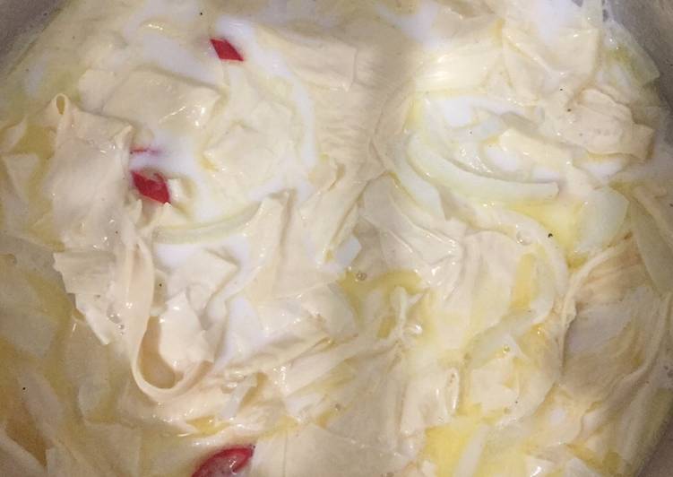 Kembang tahu sop creamy