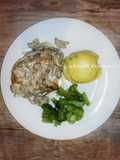 Pollo cervecero en crema con champiñones