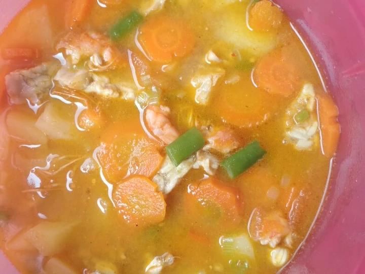 Langkah Mudah untuk Membikin Resep Sup udang sayur pelangi yang Bikin Ngiler Anti Ribet, Mantap Sekali