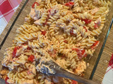 Salmão no forno com massa