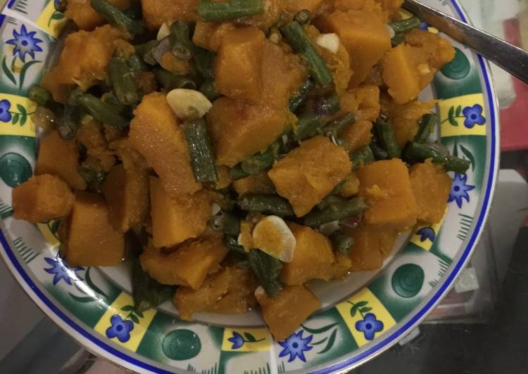 Resep Tumis Labu Kuning mix kacang panjang yang Lezat Sekali
