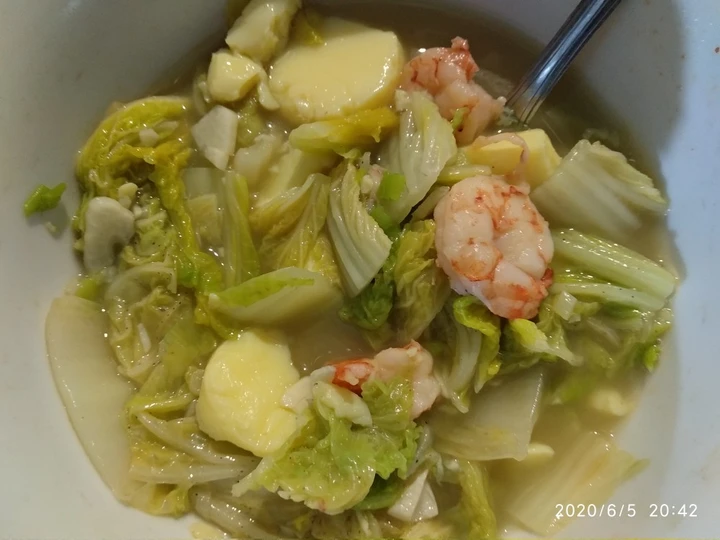 Cara Mudah Membikin Resep Ca Sawi Putih Tahu Udang yang Enak Banget Anti Ribet, Sempurna