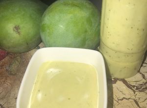 Una foto de Vinagreta de mango verde